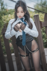 49[DJAWA]No223 模特Yeeun Ds Relationship主题私房性感连体黑丝秀翘臀美腿诱惑写真